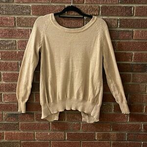 Open Back Gold/Champagne Sweater